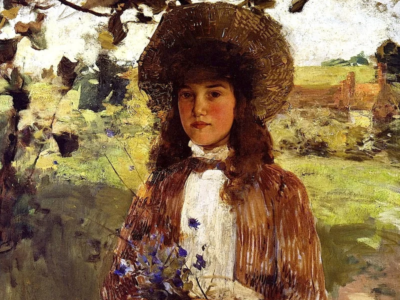 1860-Edward Arthur Walton - Bluette